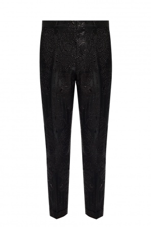 Jacquard trousers with a crease, zdjęcie 1 Jacquard trousers with a crease od Dsquared2